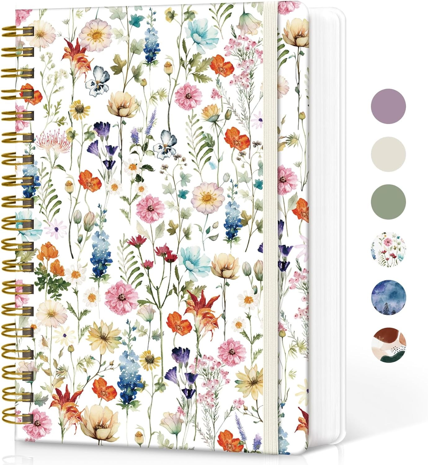 Ahot  Notebook Journal for Work, 300 Pages Thick B5 (7.1"x10") College Ruled Journal for Women & Writing, Hardcover Notebook for Note Taking, Perfect for Office Home School Supplies, Floral