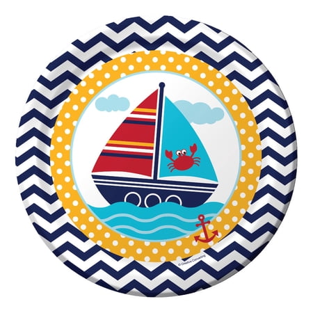 Ahoy Matey 9" Lunch Plates (8 Count)