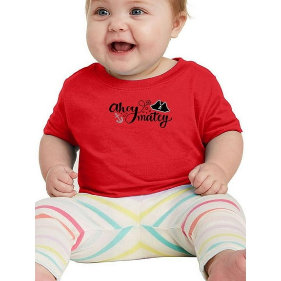 Ahoy Matey Anchor And Hat T-Shirt Infant -Image by Shutterstock,  24 Months