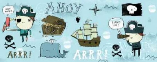 Ahoy Matey I Canvas Art - Mike Lowery (24 x 48)
