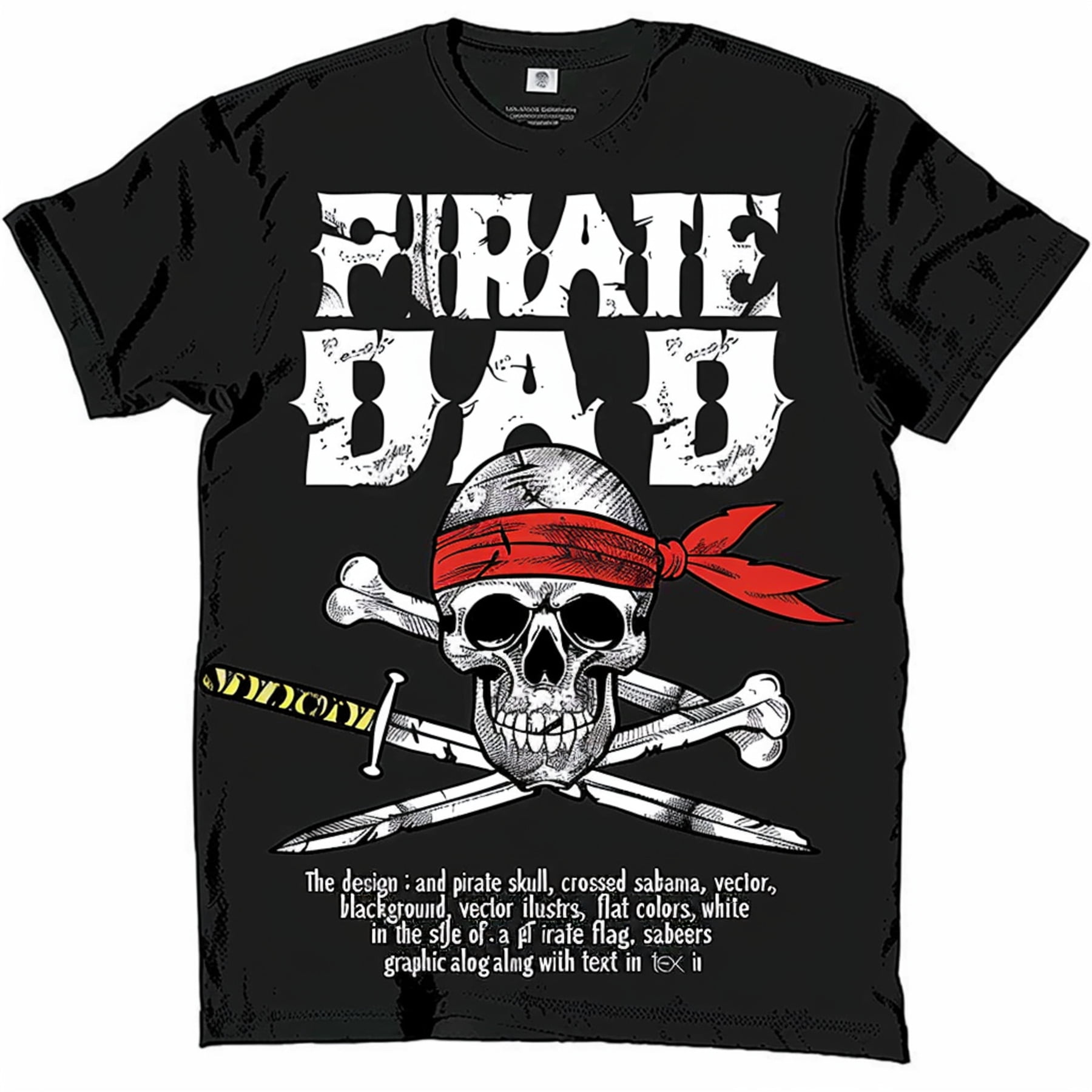 Ahoy Mateys Introducing our New ' DAD' Black T Shirt Raise the Jolly in ...