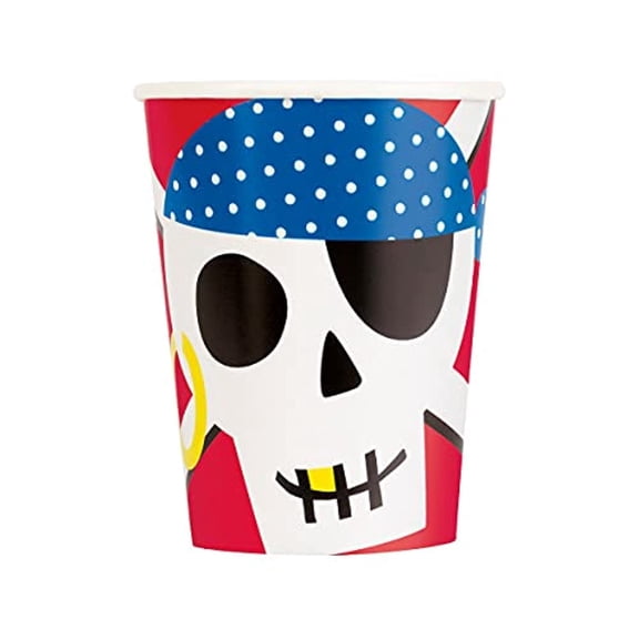 Ahoy Pirate 9oz Cups (8)
