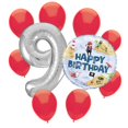 Ahoy Pirate 9th Birthday Balloon Set – Number 9 & 8 Latex - Walmart.com