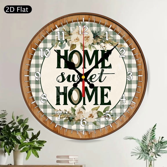 Ahoy Seashell Starfish Coastal Beach Round Wall Clock Rustic Ocean Nautical Decor