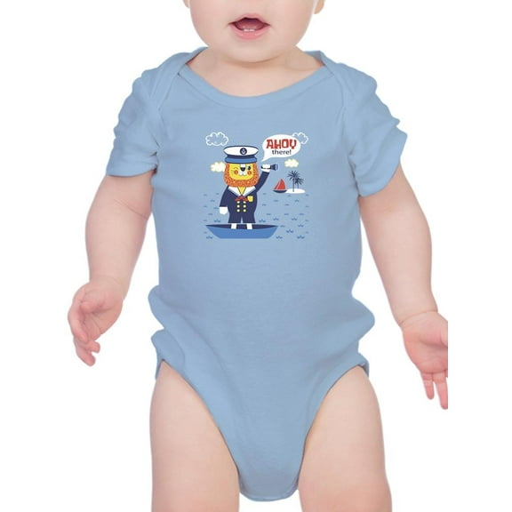 Ahoy There! Pirate Lion Bodysuit Infant -Image by Shutterstock,  18 Months