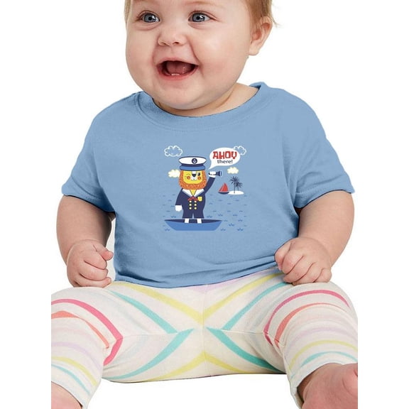 Ahoy There! Pirate Lion T-Shirt Infant -Image by Shutterstock,  18 Months