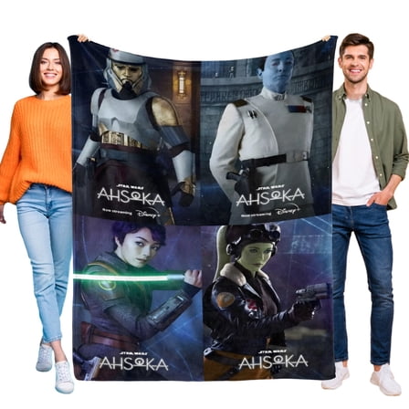 Ahsoka Throw Blanket for Kids and Adults Soft and Cozy Blankets Gifts 30x40 Inch