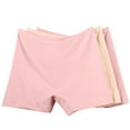 thumbnail image 1 of Ahuyic 3 Pack Womens Boxer Briefs Underwear, Plus Size Panties Full Coverage Seamless Stretch Boxer Shorts for Women - Khaki A - XXL, 1 of 5