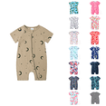 thumbnail image 1 of Ahuyic Boys Girls Pajamas,Toddler Kids Romper,Toddler Boys Girls Spring Printed Short Sleeves Jumpsuit Thin Crawler, 1 of 3