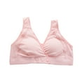 thumbnail image 1 of Ahuyic Front Closure Bras for Women Nursing Bras Breastfeeding Bra Soft Wireless Sleep Bralette Pink XXL, 1 of 2