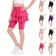 thumbnail image 1 of Ahuyic Girls Pants,Summer Shorts for Girls,Children's Solid Color Shorts Pajama Pants For Medium To Large Sizes With Elastic Waistband And Yoga Stretch Fabric,Dark Gray,14-15 Years, 1 of 6