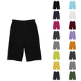 thumbnail image 1 of Ahuyic Girls Pants,Summer Shorts for Girls,Toddler Boys Girls Casual Pants Summer Solid Color Elastic Waist Shorts Pants for Kids,Navy,4 Years, 1 of 5