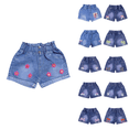 thumbnail image 1 of Ahuyic Girls Pants,Summer Shorts for Girls,Toddler Girls Jeans Short Pants Kids Boys Girls Jeans Shorts Casual Outerwear Pants,Blue,100, 1 of 5