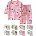 thumbnail image 1 of Ahuyic Summer Toddler Kids Clothing Set,Summer Savings!Shirt and Short Pants Set Boys Girls Printed Round Neck 2 Piece Outfits Children's Casual Set 6-7 Years Watermelon Red, 1 of 5