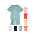 thumbnail image 1 of Ahuyic Kids' Summer Ice-Feel Short Sleeve Set,Kids Breathable And Skin-Friendly Outfit,Toddler Baby Boys Girl Comfortable Color Short Sleeve Cotton T-shirt Shorts Set, 1 of 5