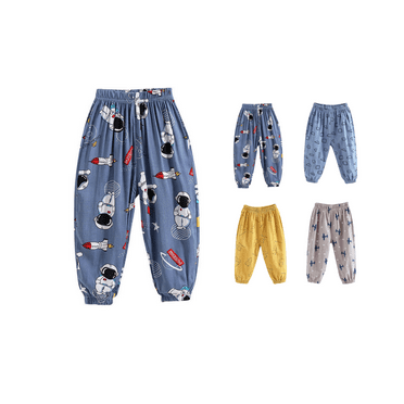 Ahuyic Kids Summer Pants,Casual Pants for Girls,Child's Summer Printed Boys And Girls Baby Long Pants Cute Pants Overalls Mosquito Proof Pants