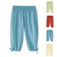 thumbnail image 1 of Ahuyic Kids Summer Pants,Casual Pants for Girls,Children's Mosquito Repellent Pants Summer Thin Breathable And Cool, 1 of 4