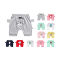 thumbnail image 1 of Ahuyic Cartoon Print Elastic Waist Girls Capris Kids Loose Harem Pants 1-6Y, 1 of 3