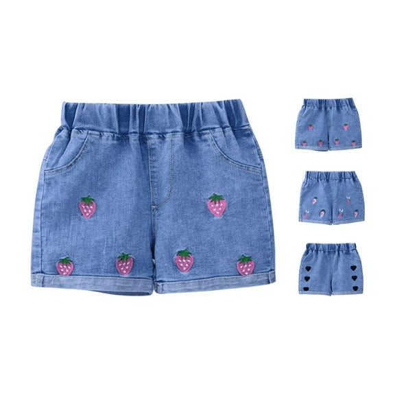 Ahuyic Kids Summer Pants,Casual Pants for Girls,Fashion Girls' Jeans Short Pants Children's Jeans Short Pants Casual Outerwear Pants