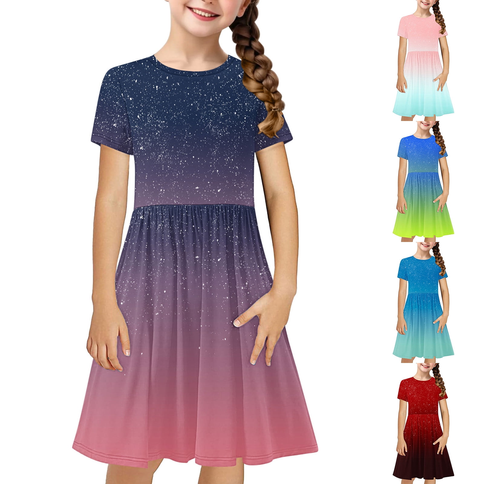 ahuyic-little-girl-dresses-kids-summer-casual-dresses-toddler-kids