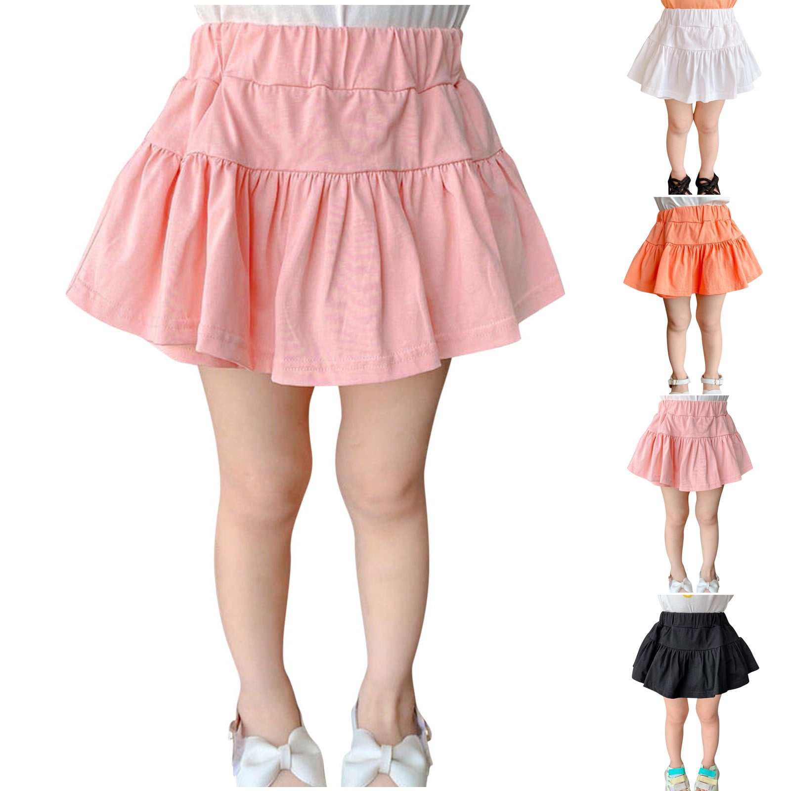 Ahuyic Little Girl Short Skirts,Kids Summer Casual Skirts,Fashionable