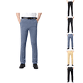thumbnail image 1 of Ahuyic Mens Sweatpants,Sweatpants for Men Pants,Mens Business Casual Fashion Solid Color Suit Pants,Black,31, 1 of 5