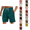 thumbnail image 1 of Ahuyic Plus Size Pants for Men,Mens Pants,Mens Casual Independence Day Printed Drawstring Trouser Beach Shorts Pants With Pocket,Brown,L, 1 of 4