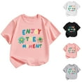 thumbnail image 1 of Ahuyic Summer Toddler Kids' Casual Blouse, Solid Color Loose Short Sleeve Top For Girls And Boys,Summer Middle Large Aged Children's Cute Print T-Shirt Casual Top Short Sleeve Round Neck Top, 1 of 4