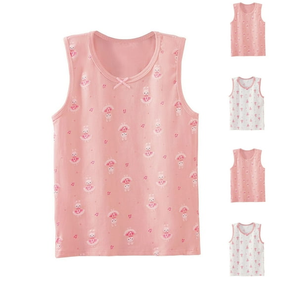 Ahuyic Summer Toddler Kids' Casual Blouse, Solid Color Loose Sleeveless Top For Girls And Boys,Children's Strawberry Printed Summer I-Shaped Vest Breathable And Sweat-Wicking Sleeveless Top