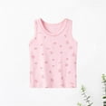 thumbnail image 1 of Ahuyic Summer Kids' Casual All Match Blouse, Solid Color Loose Sleeveless Top For Girls And Boys,Summer Children's Small Tank Top Flower Print Sleeveless Top With Jacket T-Shirt Bottom Shirt, 1 of 3
