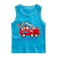 thumbnail image 1 of Ahuyic Summer Toddler Solid Color T-Shirt,Kids Casual Top,Fashionable Children's Summer Round Neck Base Shirt Boys' Sleeveless Top, 1 of 2