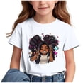 thumbnail image 1 of Ahuyic Summer Toddler Solid Color T-Shirt,Kids Casual Top,Printed Pattern T-shirt With Short Sleeves For Children In The Back Of School Season Round Neck Half Sleeve Casual Versatile Top, 1 of 5