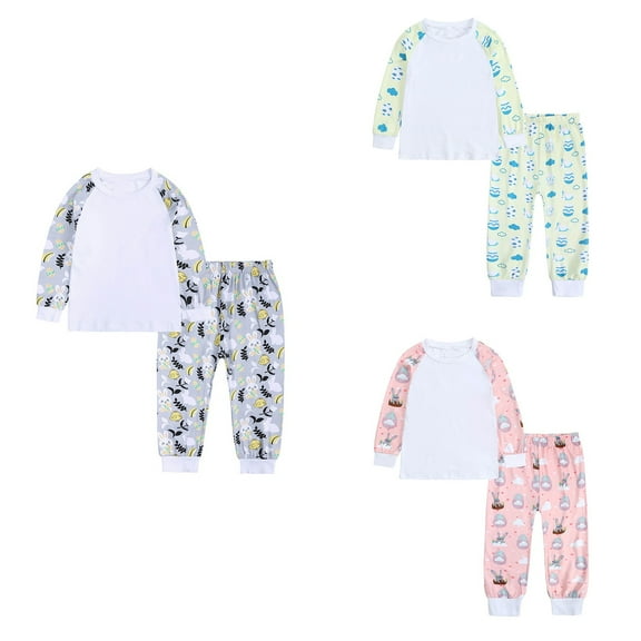 Ahuyic Toddler Kids Casual Fashion Outfits, Autumns And Winter Solid Color Top And Pants Set For Kids, Toddler Kids Boys Long Sleeve Easter Prints Cute Crewnecks Casual Pants Set