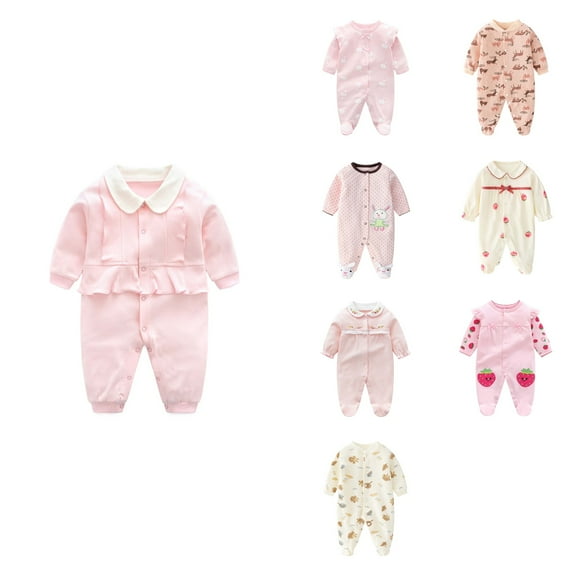 Ahuyic Toddler Kids Casual Rompers, Autumns And Winters Kids Long Sleeved JumpSuit,Newborn Clothes Jumpsuit Spring And Autumns Styles Boneless Hoodie Newborn Spring And Autumns Clothing Cute Clothes