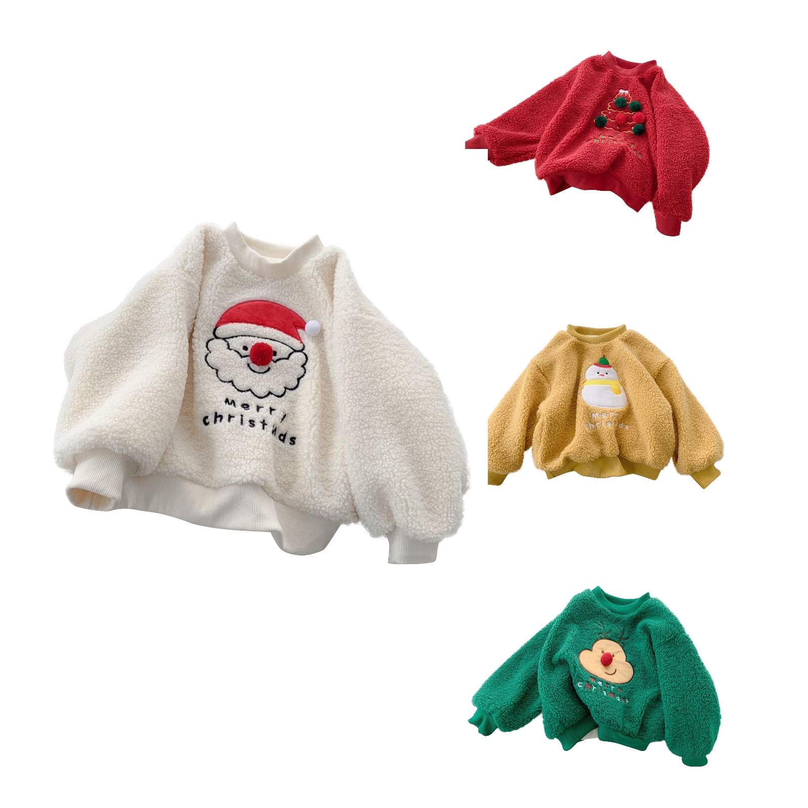 Ahuyic Toddler Kids Long Sleeved Crew Neck Blouse, Fall/Winter Warm ...