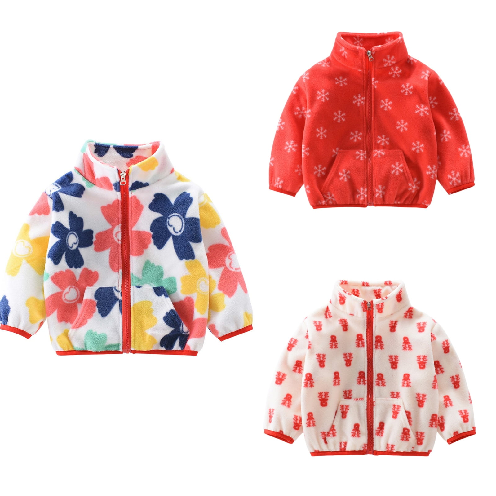 Ahuyic Toddler Kids Long Sleeved Jacket For Fall And Winter, Warm Coat ...