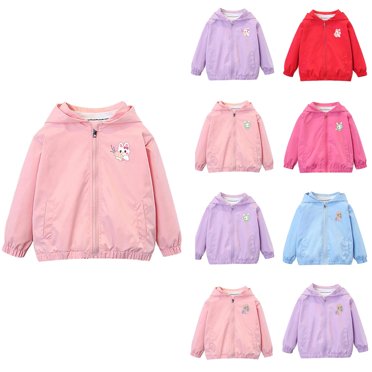 Ahuyic Toddler Kids Long Sleeved Jacket For Fall And Winter, Warm Coat For Kids, Spring And Fall Childrens Jacket Long Sleeve Childrens Hooded Casual Thin Jacket