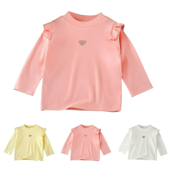 Ahuyic Toddler Kids Loose Top, Casual Long Sleeve Blouse For Autumns And Winter, Children's Solid Color Long Sleeved Fleece Knitted Cardigan Long Sleeved Round- Neck Sweater For Kids