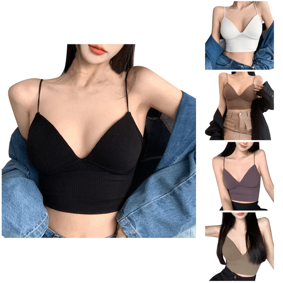 Ahuyic Womens Bra,Summer Plus Size Bra,Fashion Womens Comfortable Beautiful Back Chest Wrapping Ventilate Everyday Bras,White,Free Size