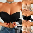thumbnail image 1 of Ahuyic Womens Bra,Summer Plus Size Bra,Fashion Womens Lace Solid Color Bra And Lingerie Underwear With Steel Rims,Beige,M, 1 of 4
