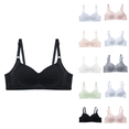 thumbnail image 1 of Ahuyic Womens Bra,Summer Plus Size Bra,Girls Bra Thin Style Small Chest Push Up No Steel Ring Underwear Bra,Pink,S, 1 of 5