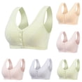 thumbnail image 1 of Ahuyic Womens Bra,Summer Plus Size Bra,Womens Oversized Strapless Bra With Cotton Style Front Buckle Underwear,Pink,S, 1 of 3