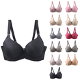thumbnail image 1 of Ahuyic Womens Bra,Summer Plus Size Bra,Womens Solid Color Maternity Sleeping Underwear WIth Underwear Womens Daily Bra,Pink,XXL, 1 of 4