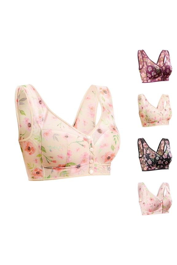 Womens Bra,Summer Plus Size Bra,Womens Strapless Lace Underwear With Thin Side Collection And Daily Bra,Purple,XXL