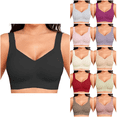 thumbnail image 1 of Ahuyic Womens Sports Bra,Summer Plus Size Bra,Jelly Bras For Womens Push Up No Underwire Bra Comfy Soft Buttery Yoga Bralette Everyday Sport Tshirt Brassiere,Pink,S, 1 of 3