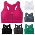 thumbnail image 1 of Ahuyic Womens Sports Bra,Summer Plus Size Bra,Womens U-shaped Sports Bra Without Steel Ring Yoga Bra,Black,Free Size, 1 of 5
