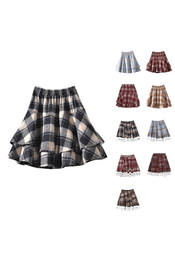 Womens Summer Casual Dress,Womens Plus Size Dress,Womens High Waist Wool Skirt High Elasticity Waistband Short Skirt,Blue,Free Size