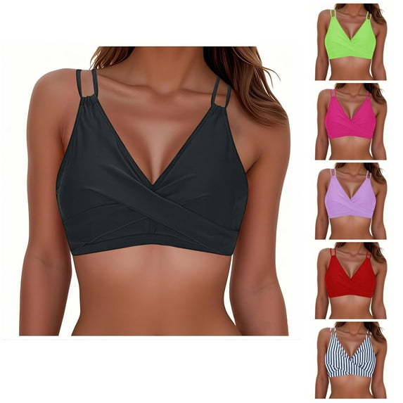Ahuyic Womens Swimsuits,Womens Swimsuit Swimwear Bathing Swim For Womens - Bathing Suit No Bottom,Black,XXL