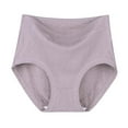 thumbnail image 1 of Ahuyic Womens Underwear Plus Size Panties High Waisted Cotton Underwear Soft Breathable Full Coverage Panties Super Stretchy Briefs - Gray B - XXL, 1 of 4