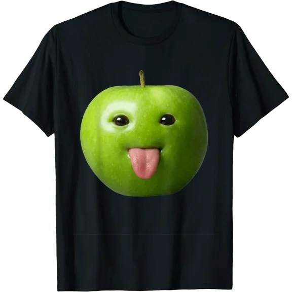 Ai Apple Meme Funny Brainrot Gen Z Viral Internet Joke Silly T-Shirt, Unisex T-Shirt